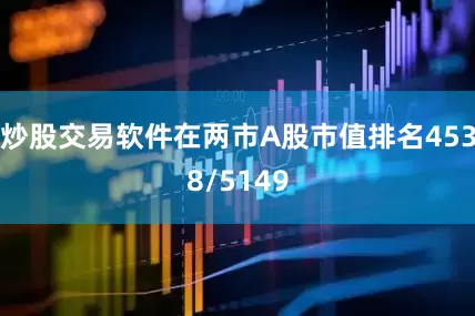 炒股交易软件在两市A股市值排名4538/5149