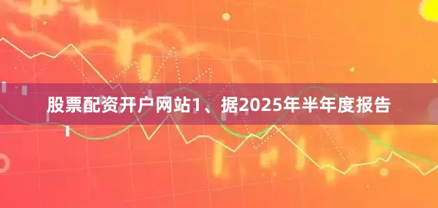 股票配资开户网站1、据2025年半年度报告